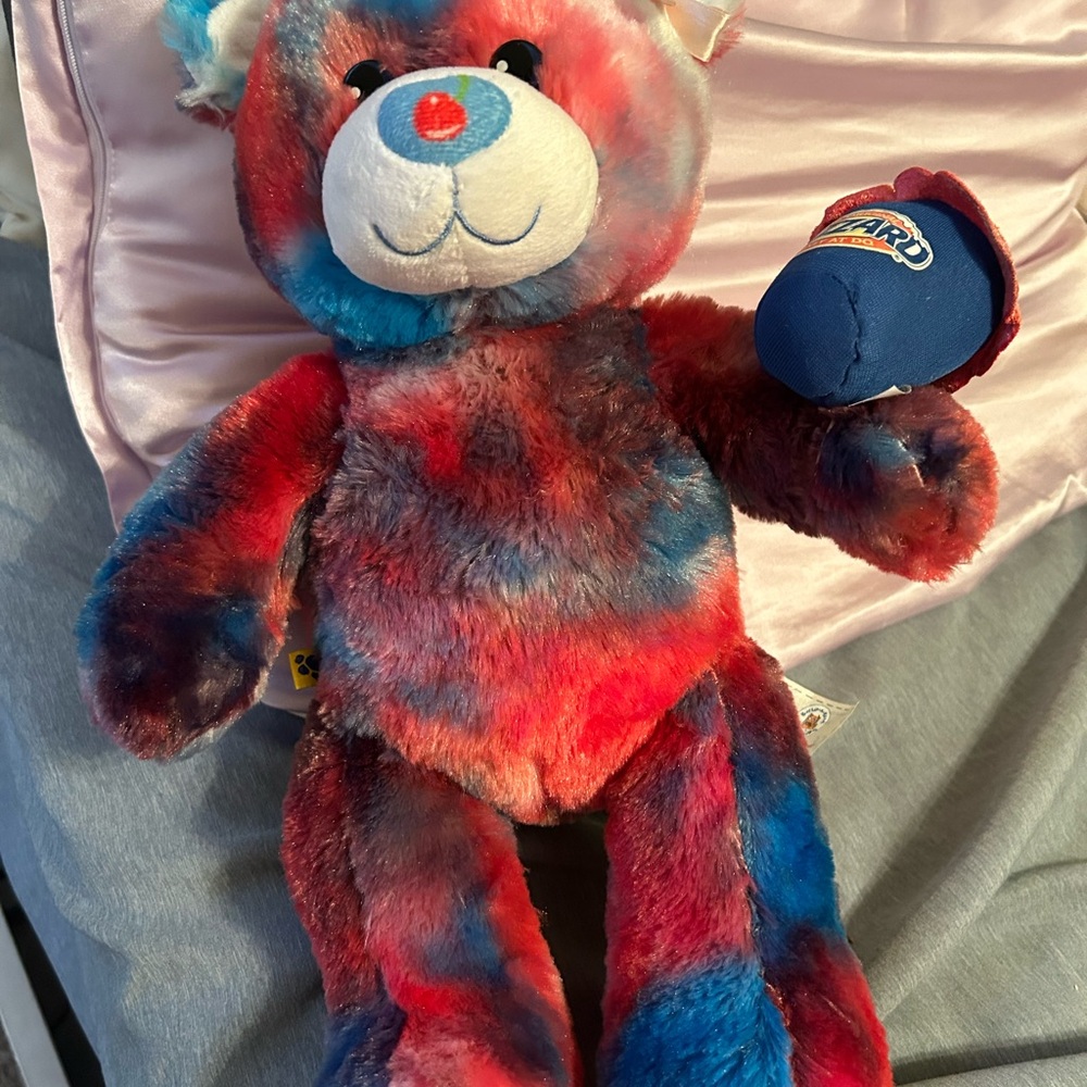Build-A-Bear Red and Blue Plush Bear